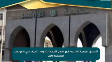 تنسيق الأزهر 2025 يبدأ فور إعلان نتيجة الثانوية.. تعرف على المواعيد الرسمية الآن